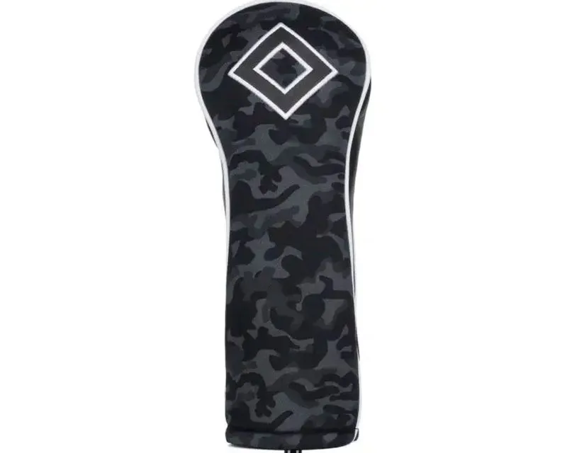 Titleist Black Camo Leather & Cotton Twill Fairway Headcover 5 Titleist Black Camo Leather & Cotton Twill Fairway Headcover - Image 3